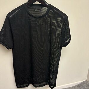 Vintage Y2 K men’s Zara Japan nylon T-shirt large